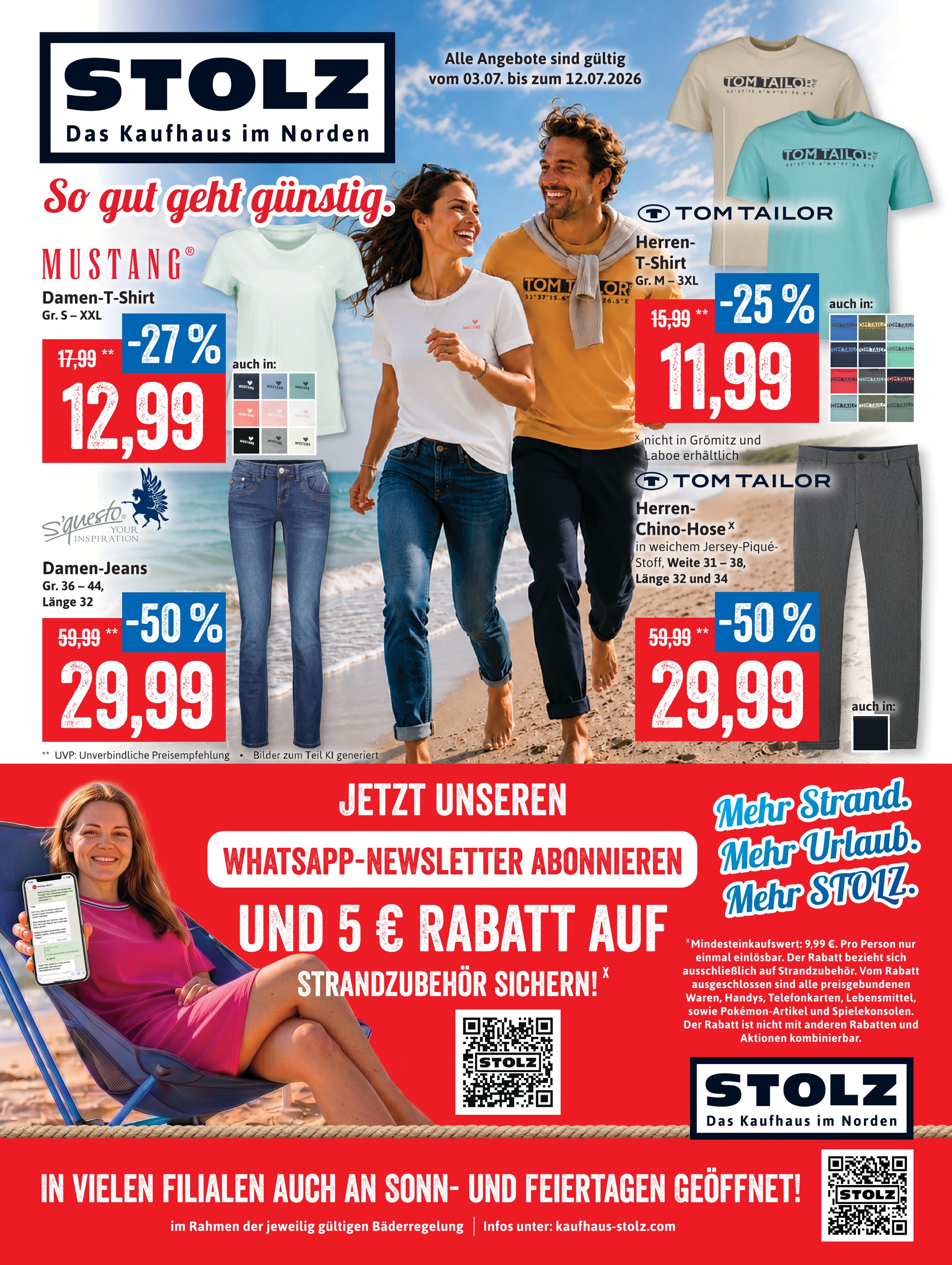Aktueller Kaufhaus Stolz Prospekt, "STOLZ. Das Kaufhaus im Norden.", mit Angeboten der Woche, gültig von 03.07.2026 bis 03.07.2026